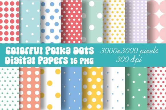 Download Colorful Dots Digital Papers Background - Digital Collection