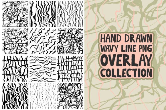 Download Hand Drawn Wavy Lines PNG Overlay Set - Wavy lines Collection