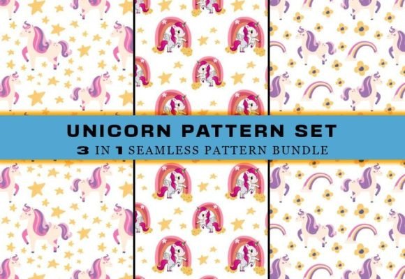 Download Unicorn Seamless Pattern Digital Papers - Digital Collection