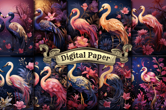 Download Flamingo Digital Paper - Digital Collection