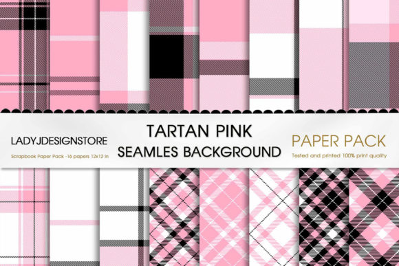 Download Plaid Pink Digital Paper Tartan - Digital Collection