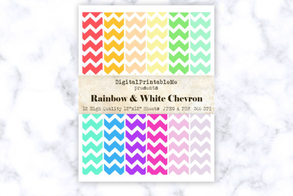 Download Neon White Zigzag Digital Paper, Pastel - Digital Collection