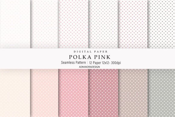 Download Polka Pink Digital Paper - Digital Collection