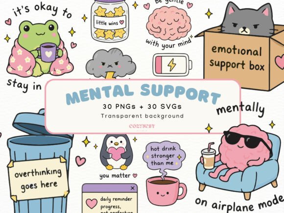 Download Mental Health Sticker Cliparts, Support - Support Collection