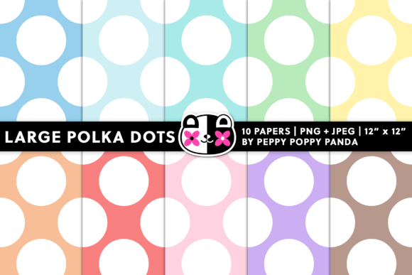 Download Pastel Polka Dots Digital Paper - Digital Collection