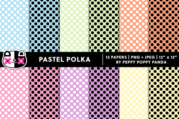 Download Seamless Pastel Polka Dots Digital Paper - Digital Collection