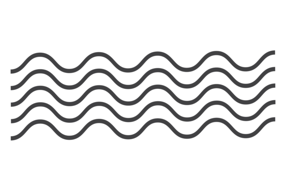 Download Black Wavy Lines. Smooth Curve. Ornate P - Wavy lines Collection