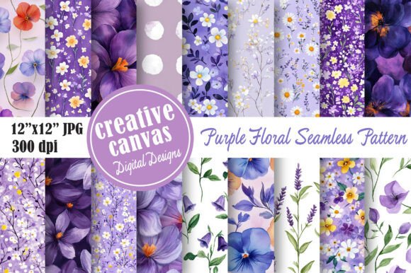 Download Lavender Cottagecore Digital Papers - Digital Collection
