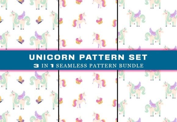 Download Unicorn Seamless Pattern Digital Papers - Digital Collection